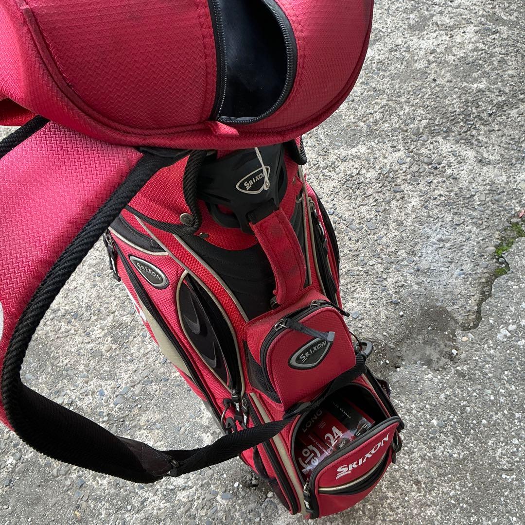 【7分割・ボールセット】SRIXON キャディバッグ ＆ Titleist