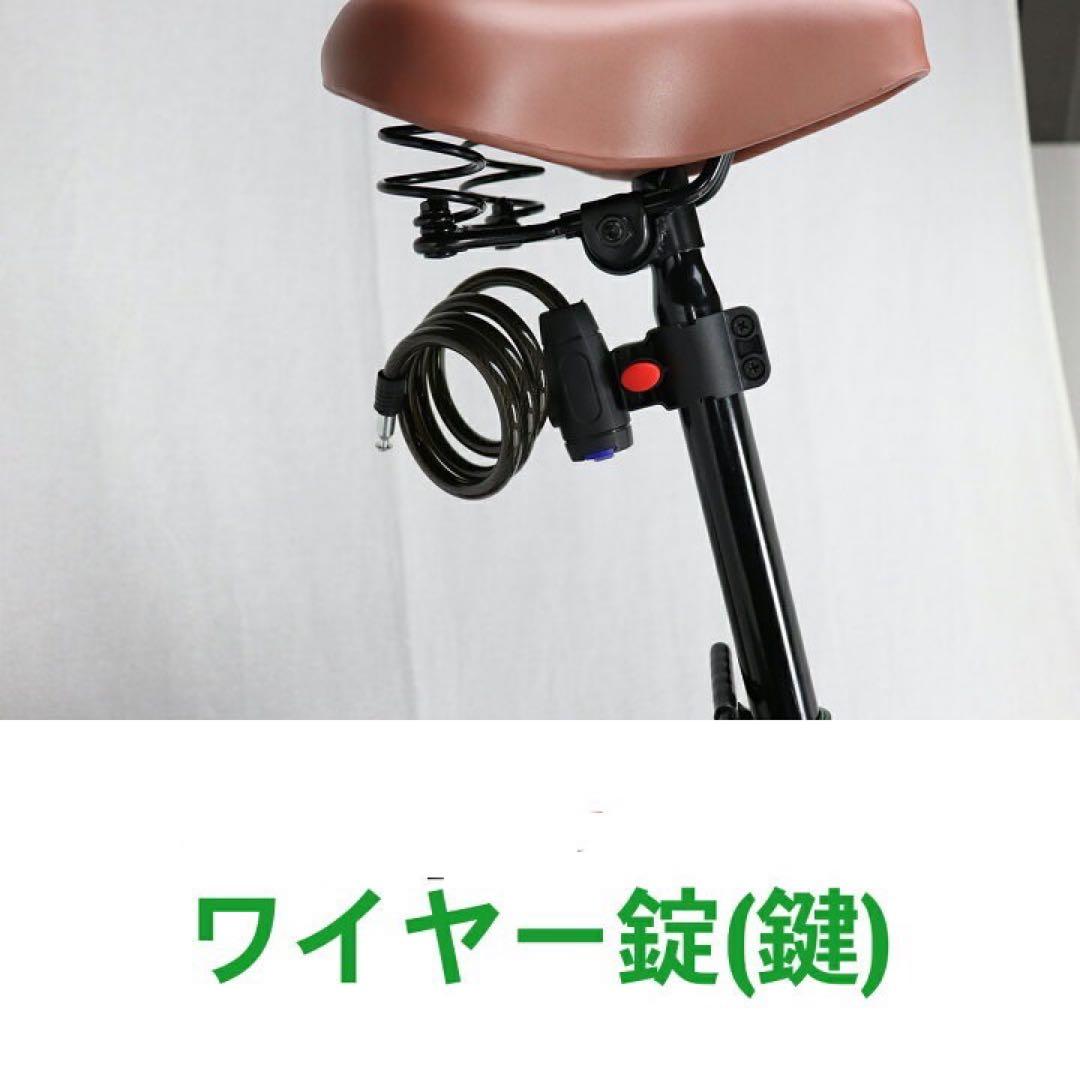 新品　イエロー　20インチ 折りたたみ 自転車 シマノ 6段変速 鍵 カゴ