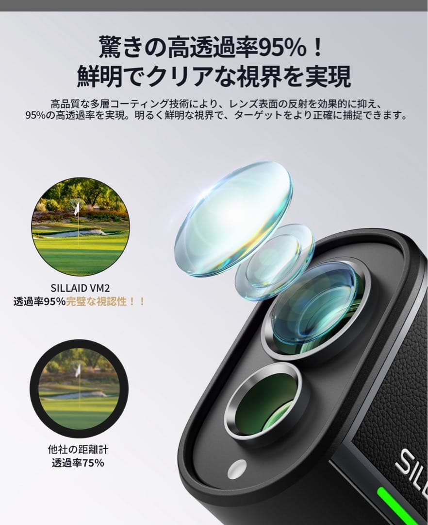 新品SILLAID 新品 ゴルフ用距離計 VM2