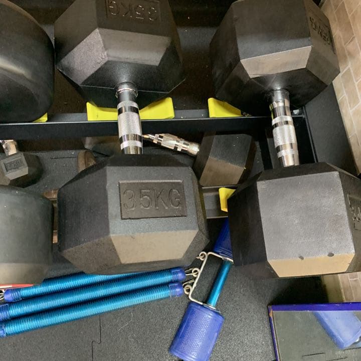 ヘックス  ラバーダンベル　5kg 10kg  各2個