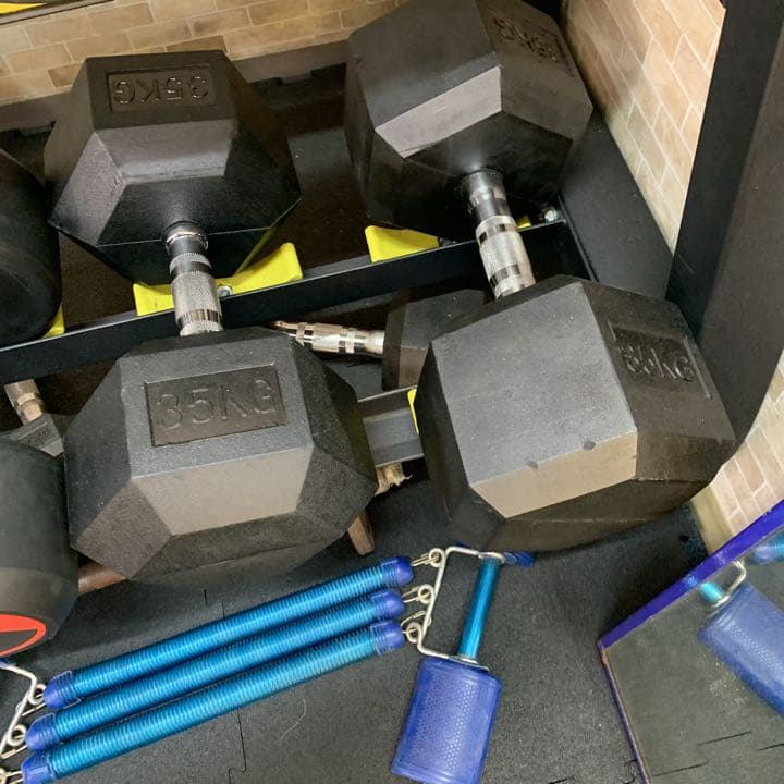 ヘックス  ラバーダンベル　5kg 10kg  各2個