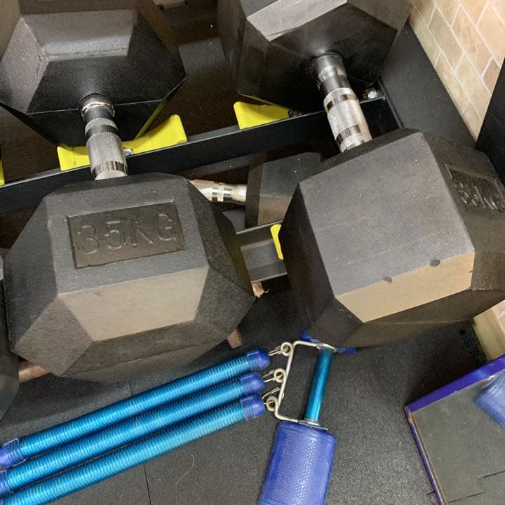 ヘックス  ラバーダンベル　5kg 10kg  各2個