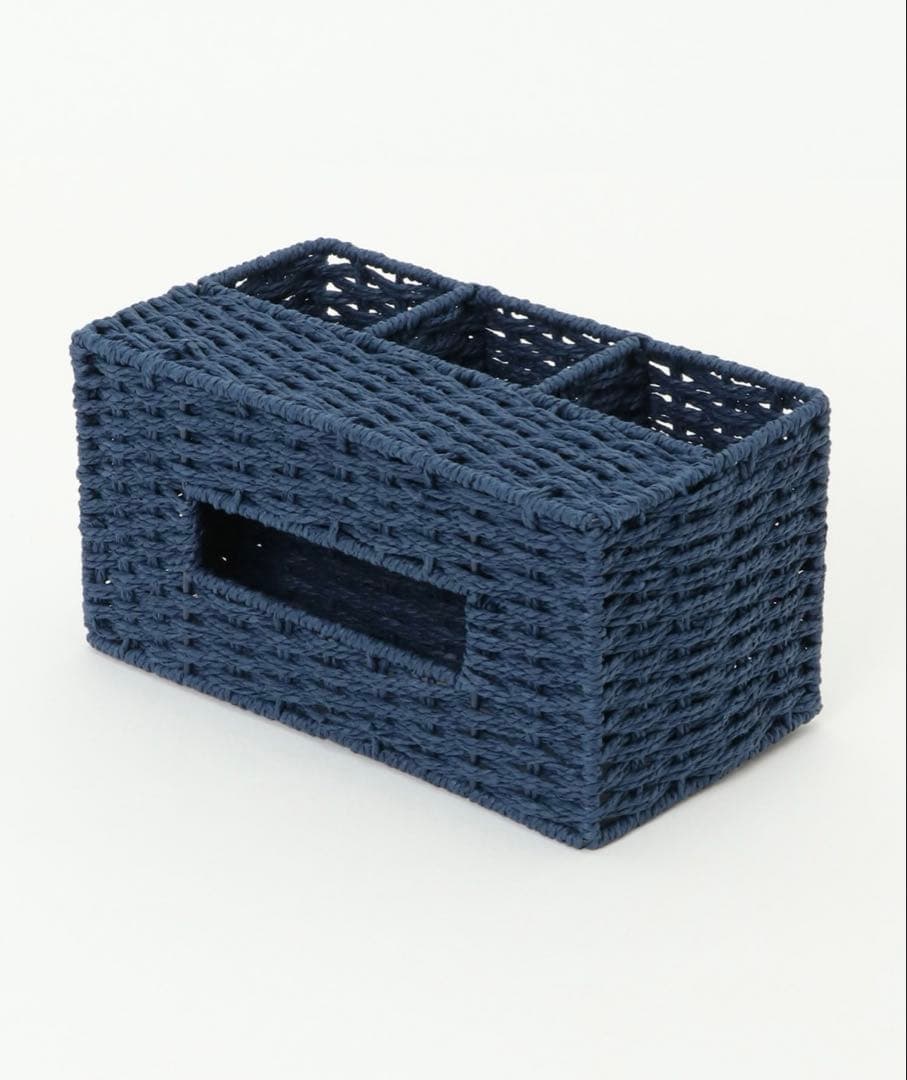 【ZOZO限定】LBC ペーパーティシュＢＯＸ　小物入れ付き ホワイト
