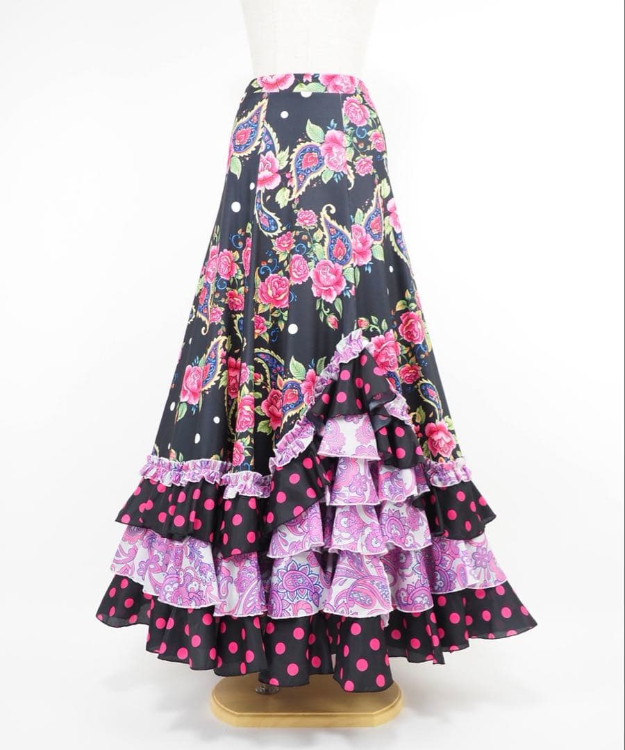 フラメンコ　ファルダ　新品　フラメンコ衣装　レッスンファルダ　Leirena