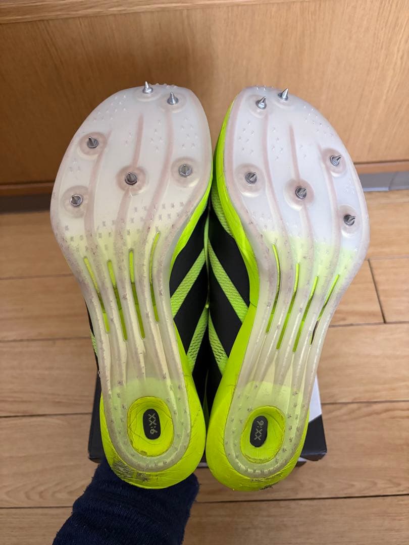 adidas ADIZERO prime sp4 スパイクシューズ 蛍光イエロー