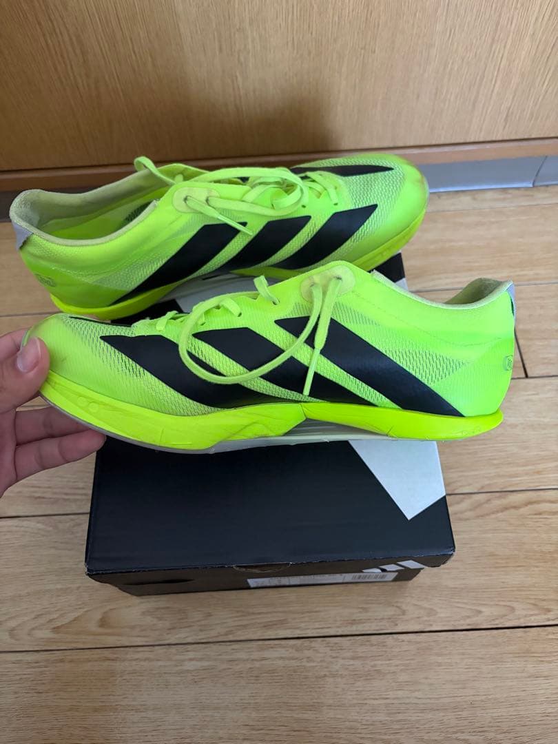 adidas ADIZERO prime sp4 スパイクシューズ 蛍光イエロー