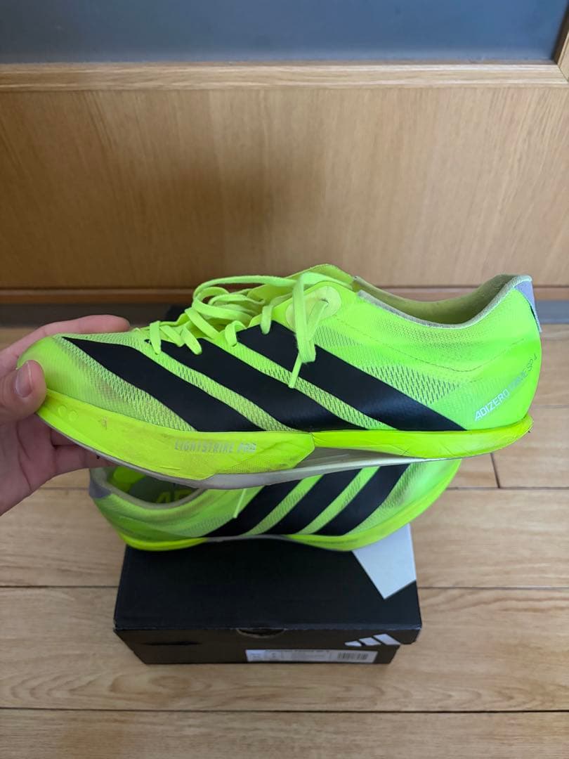 adidas ADIZERO prime sp4 スパイクシューズ 蛍光イエロー