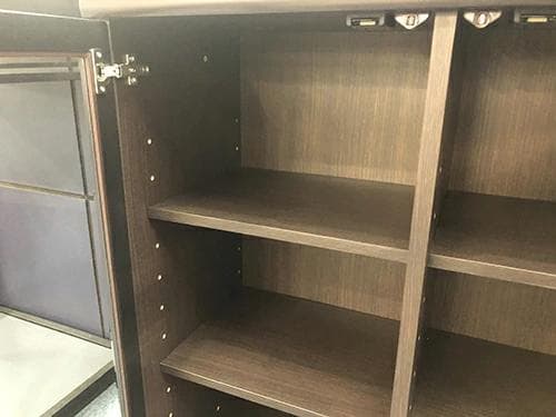 小島工芸　ニューオファー  　書棚 　幅90cm 開戸タイプ  ガラス扉 本棚