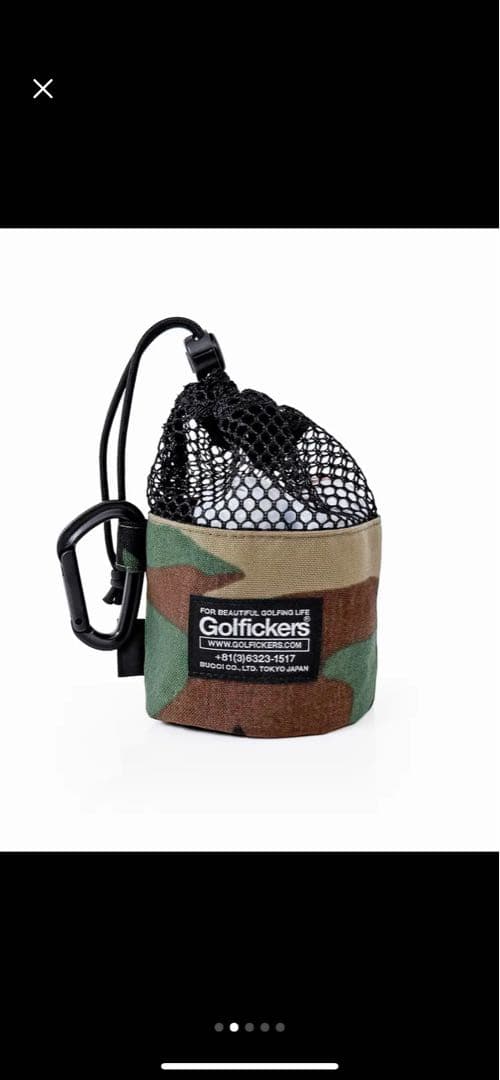 ⭐️新品未使用⭐️Golfickers 迷彩柄 ゴルフボール収納袋