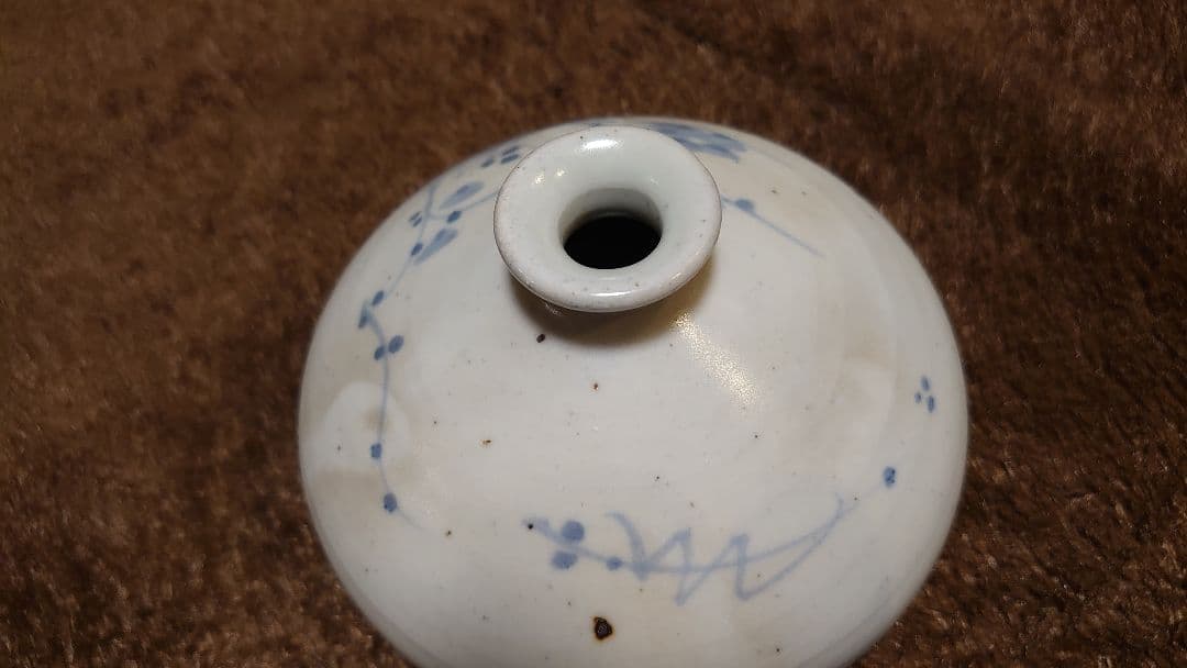 李朝　古染付　明時代　古伊万里　小壺　１客