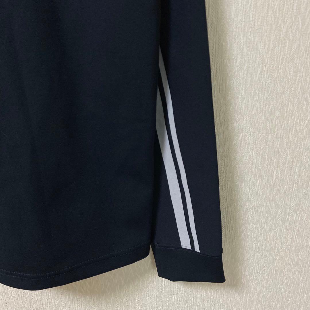 【美品】PGG パーリーゲイツ モックネック 長袖シャツ ロゴ ブラック 4