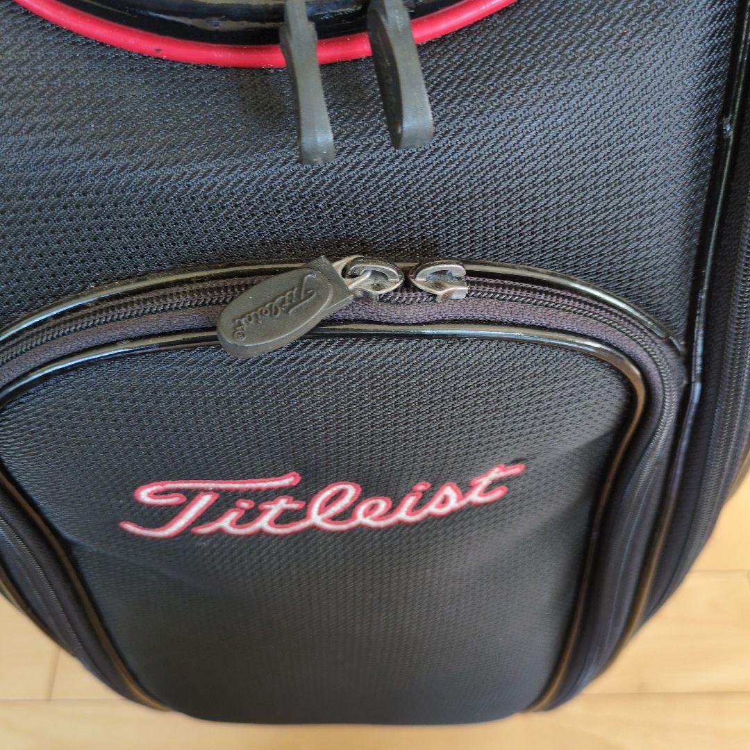 Titleist キャディバッグ 黒/赤