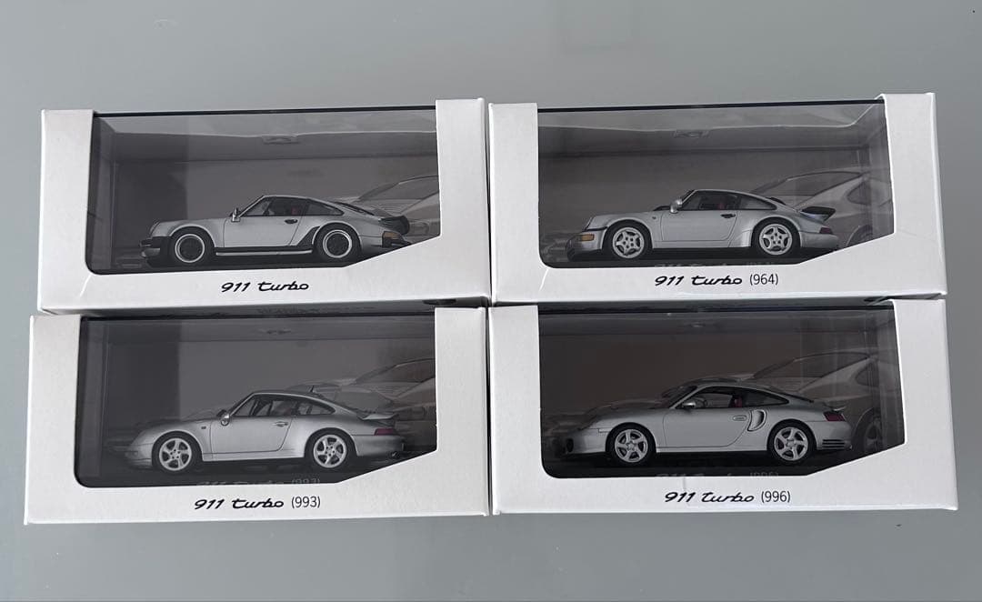 ★激レア 入手ほぼ不可能なミニチャンプス 1/43 ポルシェターボ 4台セット