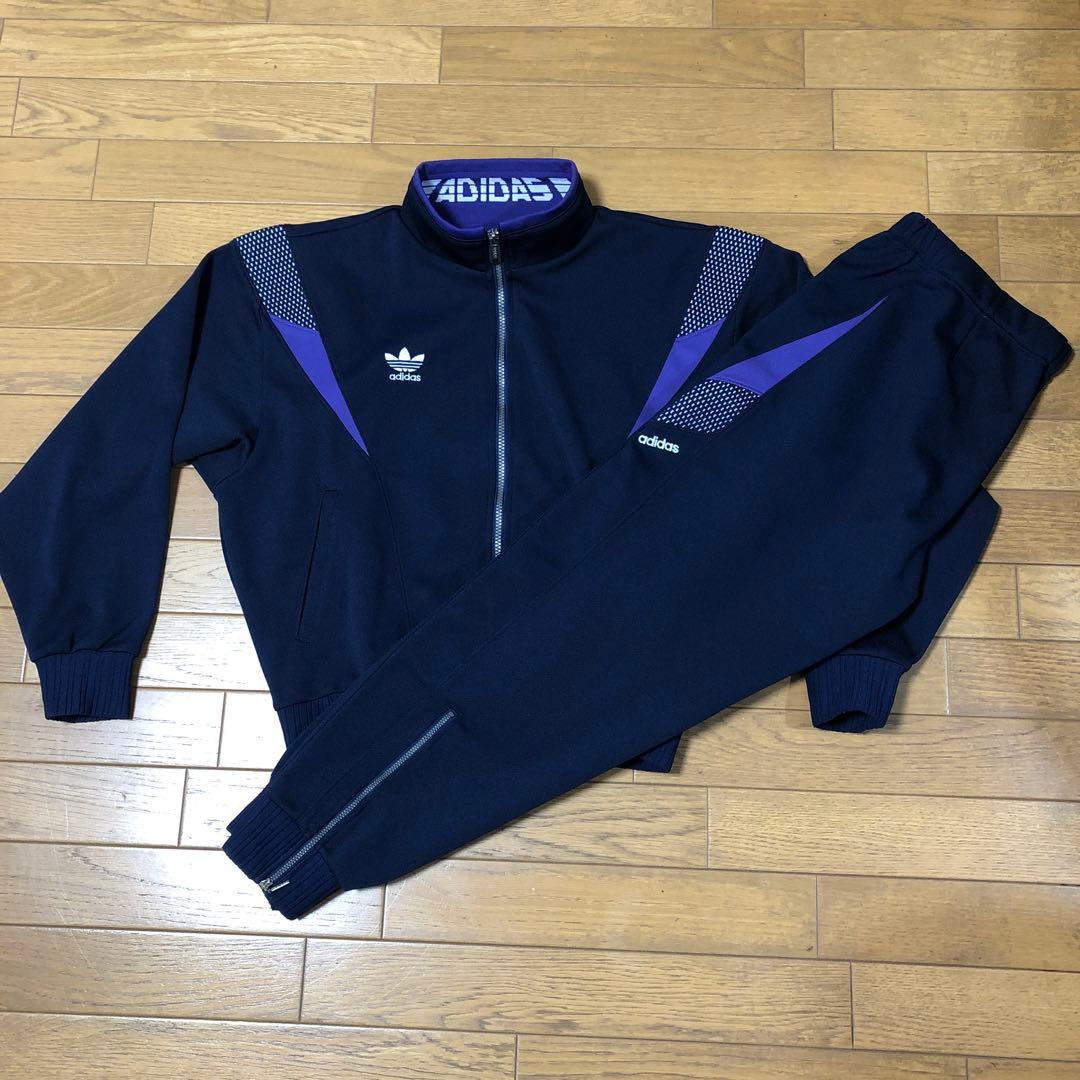 未使用adidas 90’s アディダスジャージ上下セット　サイズL ネイビー