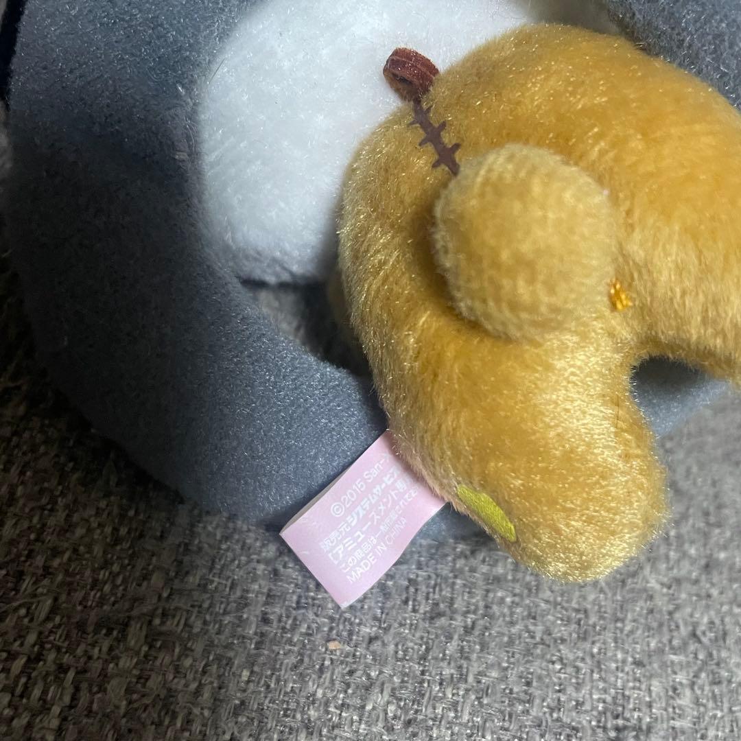 リラックマ　パンダでごろん　のんびりマスコット　キーチェーン　　シルクハット