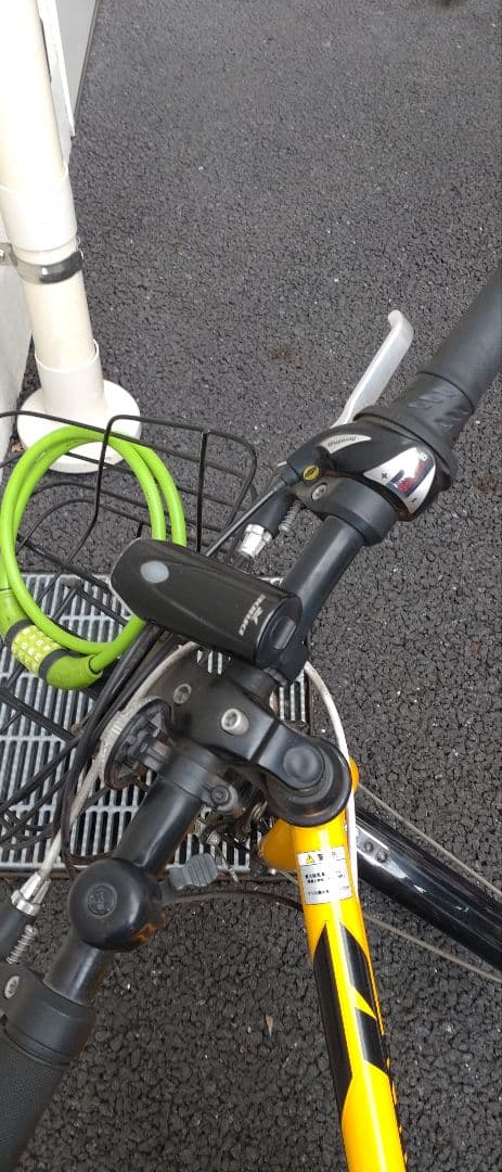 ドライド　イエロー　 24インチ　6段ギア　ヘルメット付き