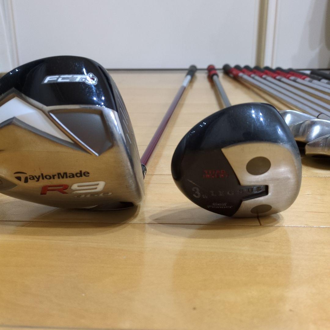 ゴルフクラブセット 右利き バッグ付 初心者向け　TaylorMade等含む