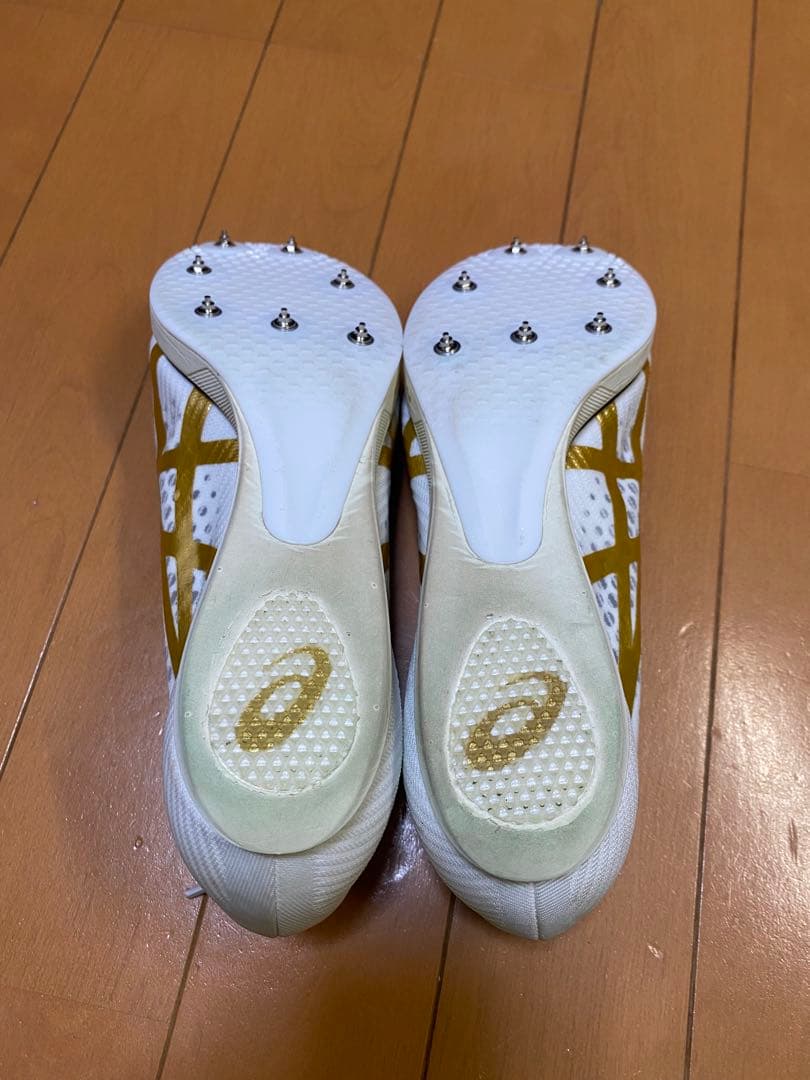 ASICS JETSPRINT3 ホワイト/ゴールド 24.5cm