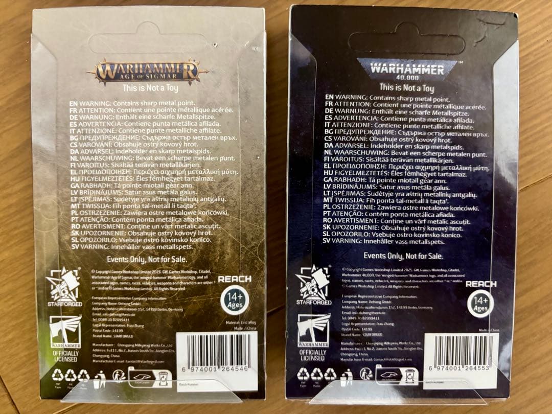 セット 限定ピンバッジ ウォーハンマー 40k & AoS WARHAMMER