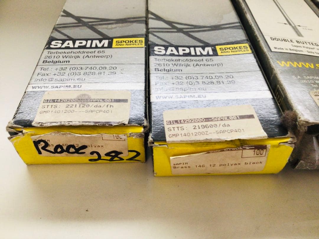 ◉SAPIM・サピム◉スポーク・Race 14G他、開封済みの為に9箱おまとめ！