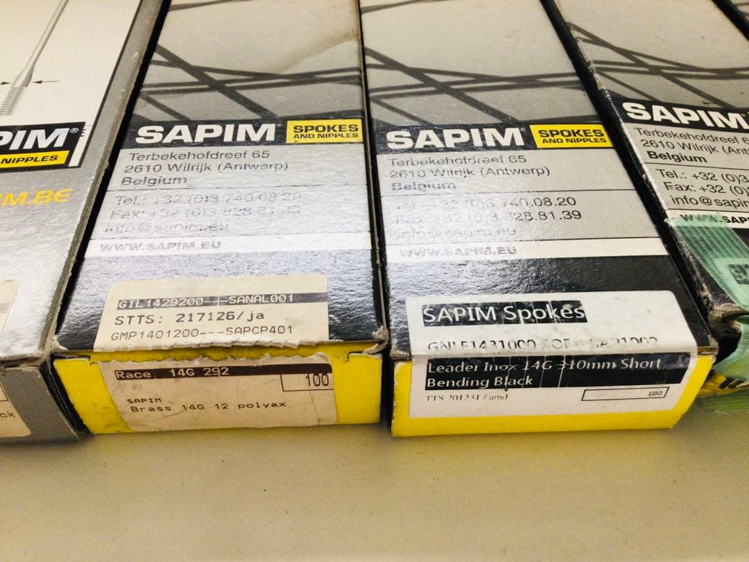 ◉SAPIM・サピム◉スポーク・Race 14G他、開封済みの為に9箱おまとめ！