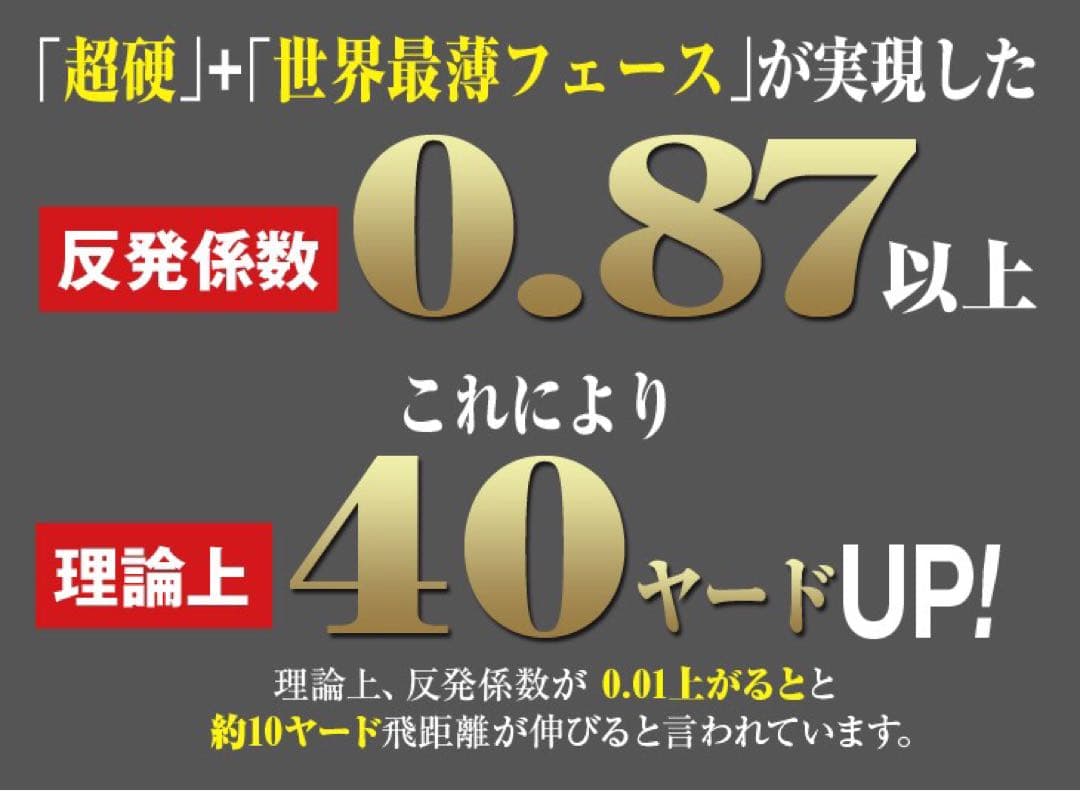 超高反発でクアンタムQi4D より40yUP! マキシマックス ブラックプレミア