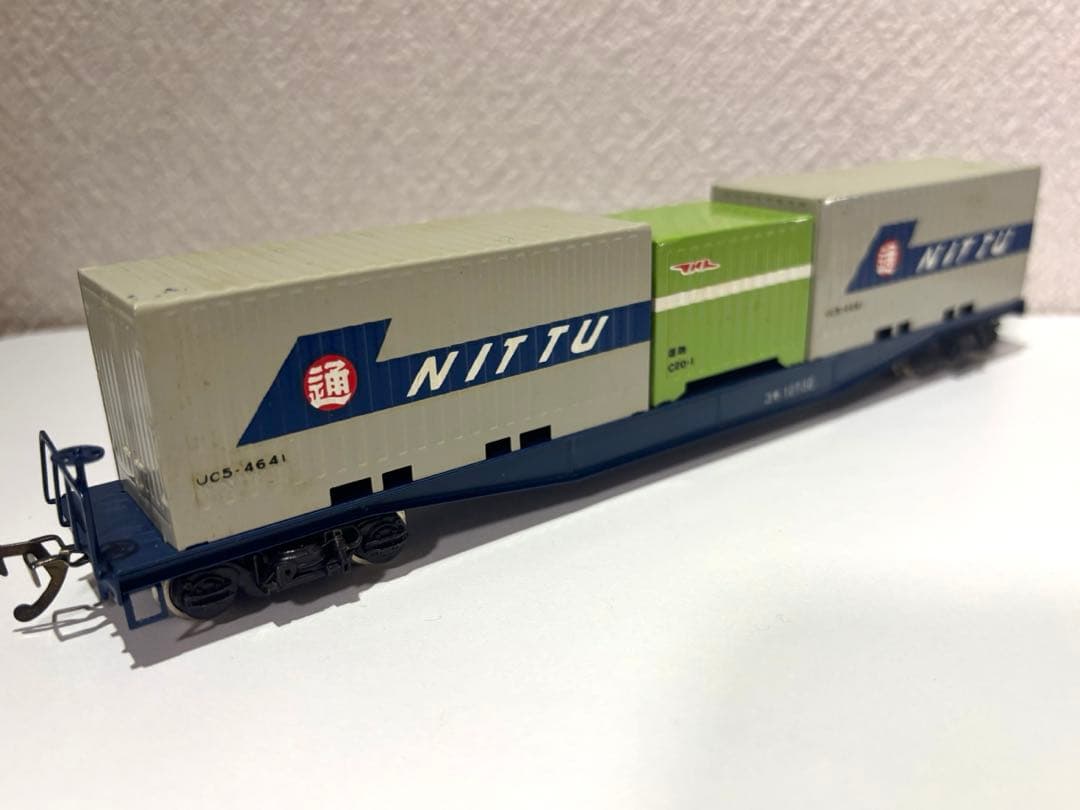 HOゲージ コキ10730 NITTU コンテナ貨車