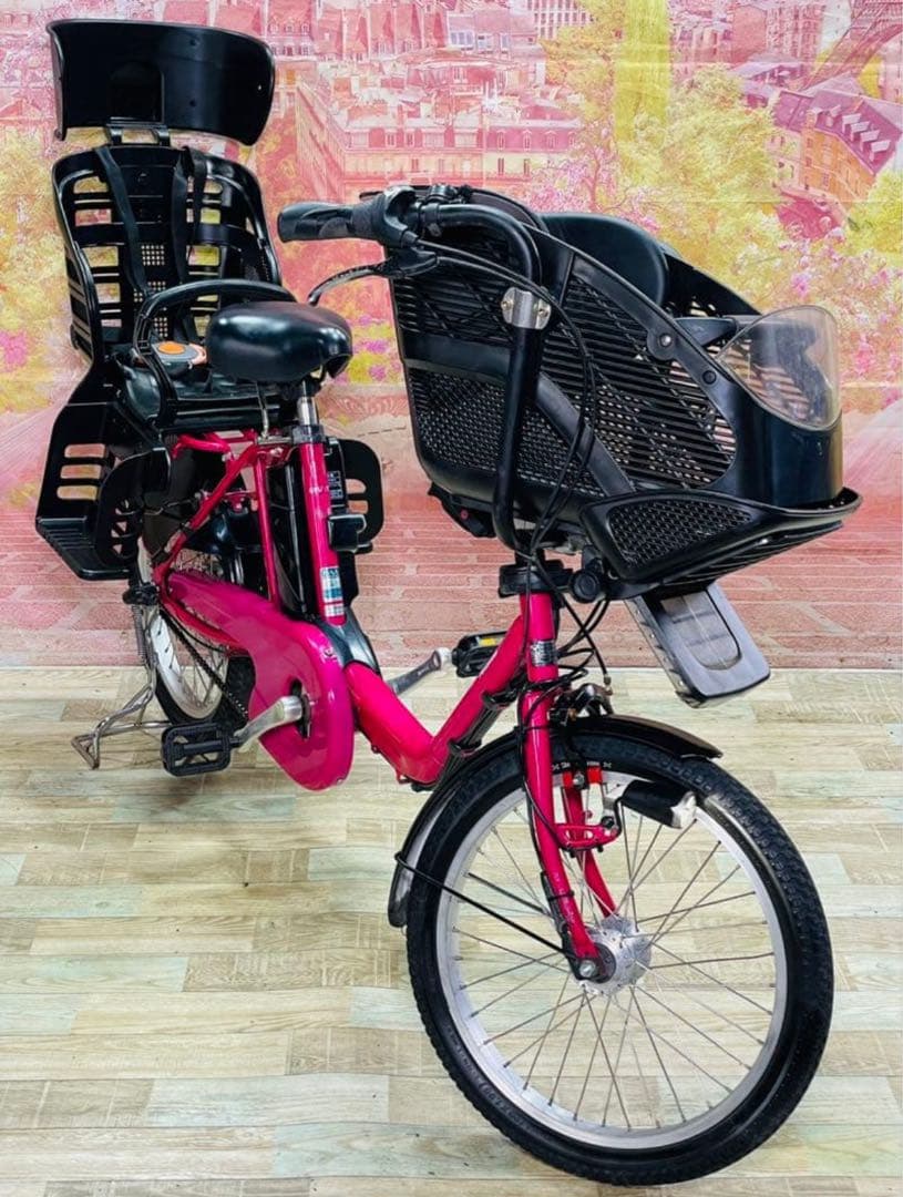 ZK3721 電動自転車 パナソニック ギュット 子供乗せ 20インチ 送料無料