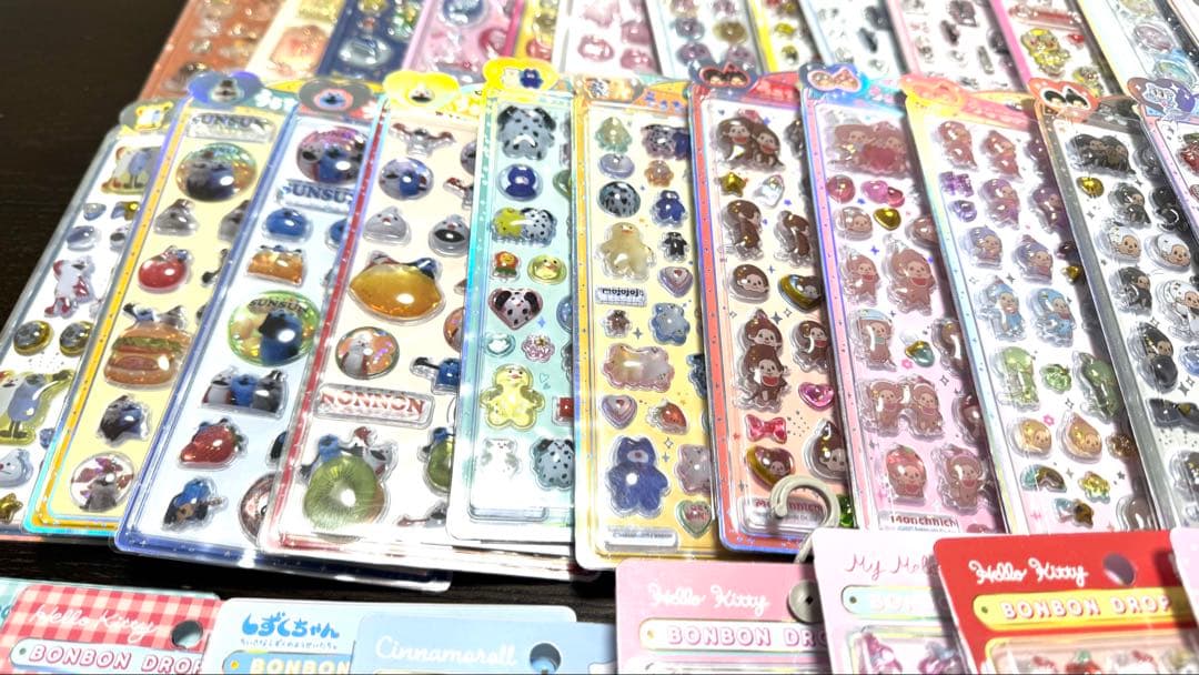 【161枚まとめ売り】ボンボンドロップシール うるちゅるシール プチドロ