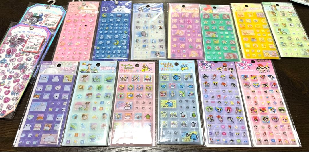 【161枚まとめ売り】ボンボンドロップシール うるちゅるシール プチドロ