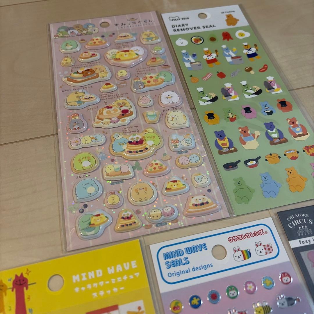 シール　まとめ売り　計18シート　サンリオ　ディズニー ボンボンドロップシール