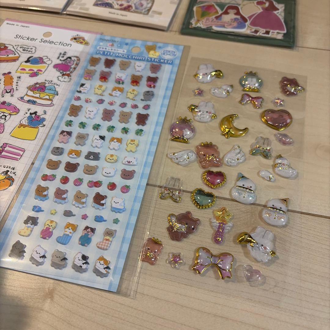 シール　まとめ売り　計18シート　サンリオ　ディズニー ボンボンドロップシール