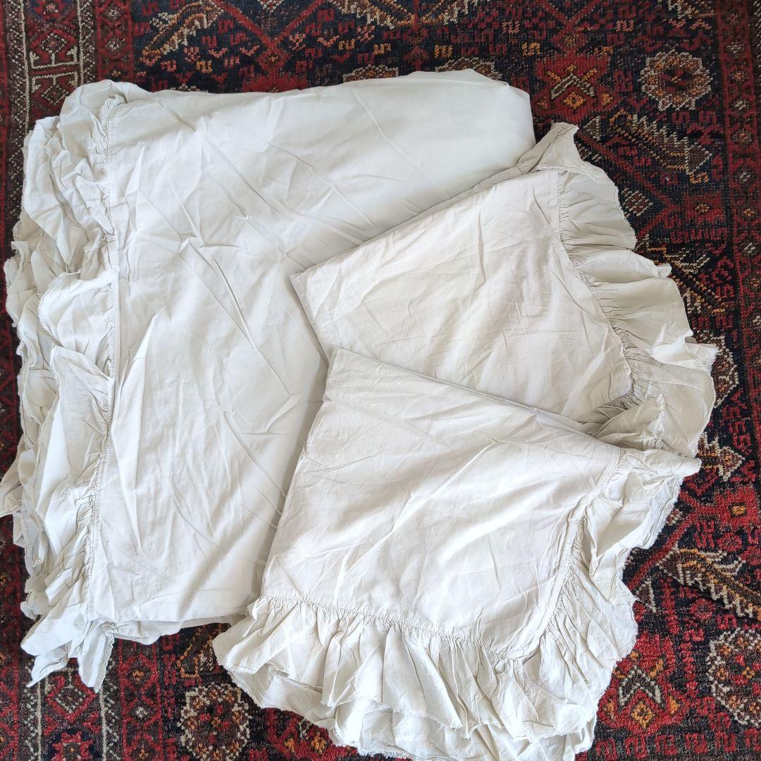 ZARA  掛け布団カバー220X220cm クッションカバー2枚