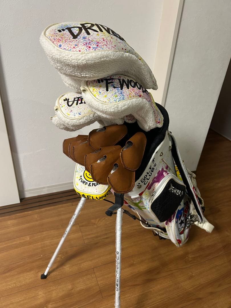 〈希少〉ラッセルノRusseluno キャディバッグ　ヘッドカバー　セット