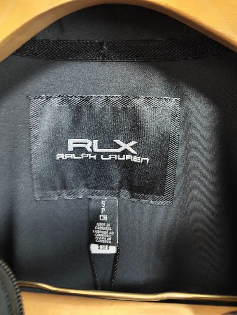 RLX ブラック パフォーマンス ストレッチ インターロック ジャケット S