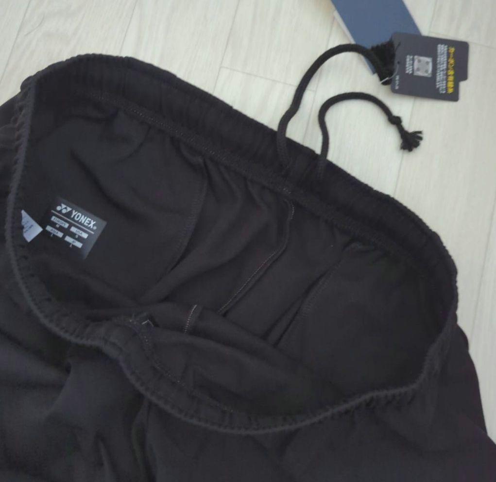 ❇️新品　YONEX　ユニ　L　ウォームアップパンツ　黒　ストレッチ　ロゴ入り