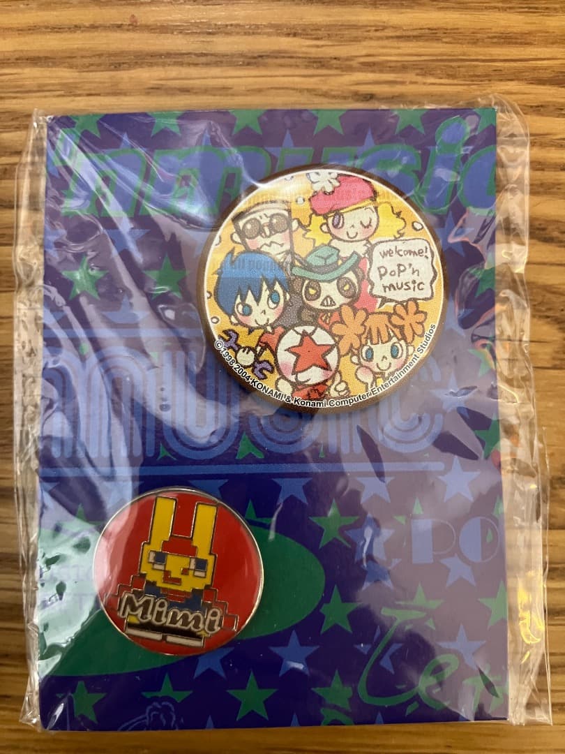 6点　コナミ ポップンミュージック　缶バッジ＆ピンズ 缶バッチコレクション