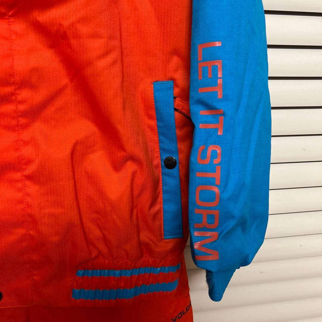 Volcom 子供用 スノーボードウェア セット カラー　オレンジ160サイズ