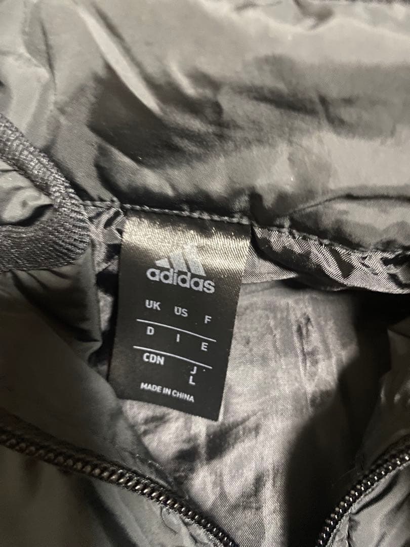adidas ブラック ウィンドブレーカー Lサイズ 上下セット