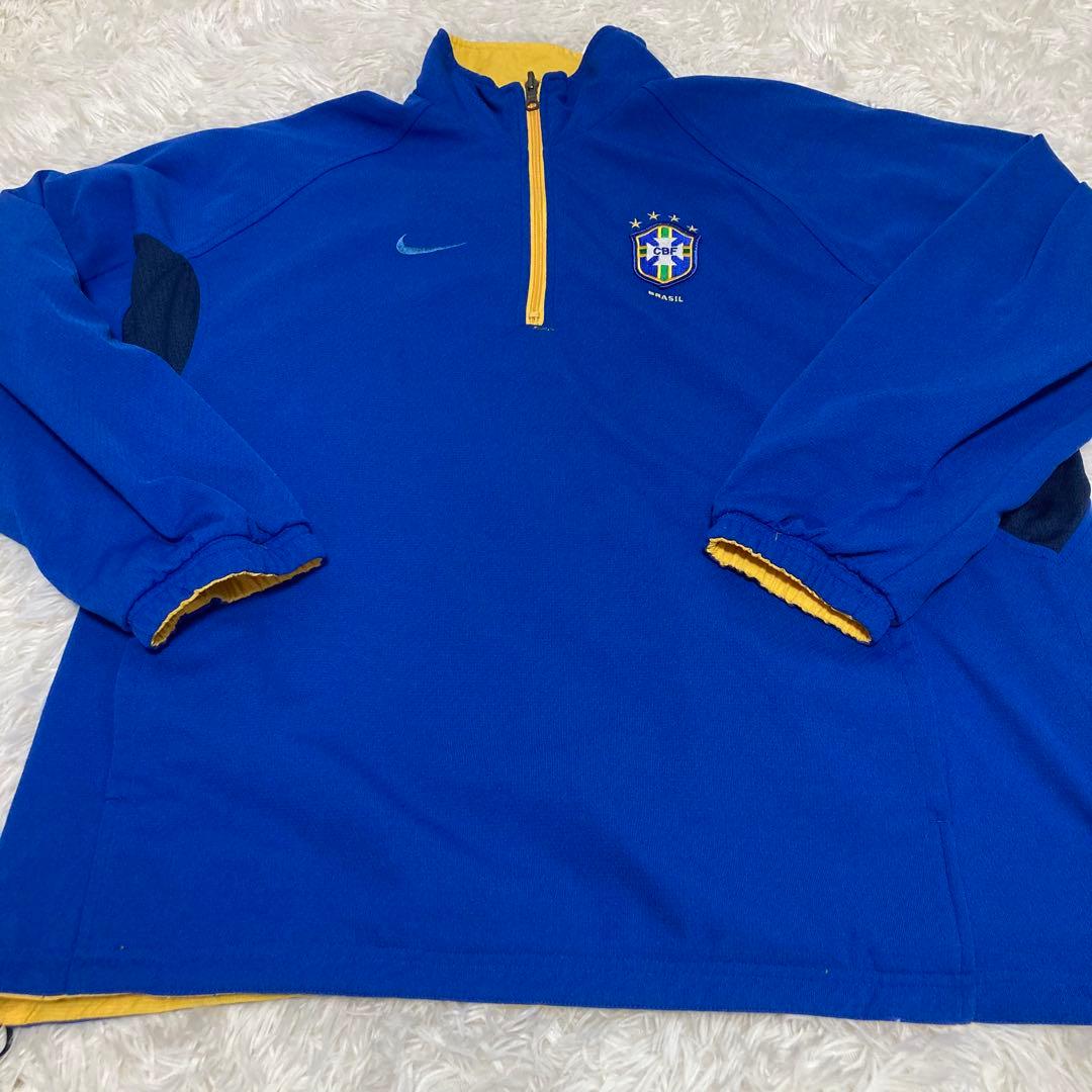90s Nike ブラジル代表　ハーフジップジャケット　リバーシブル