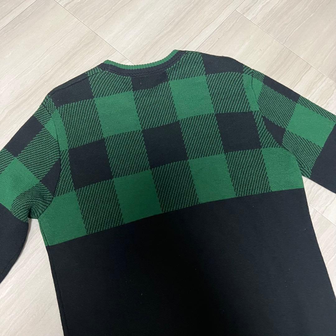 美品 ニューバランスゴルフ メンズ ニット チェック柄 サイズ5
