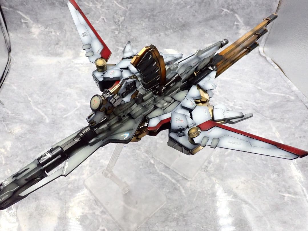RG アカツキガンダム+HG ゼウスシルエット ガンプラ 全塗装 塗装済 完成品