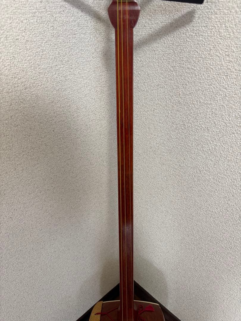 三味線本体 木製 3弦 四角形【破れなし】