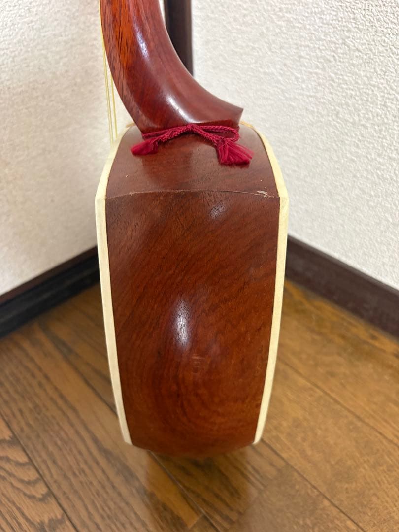 三味線本体 木製 3弦 四角形【破れなし】