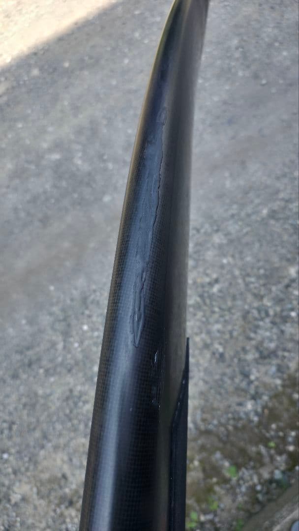 5'10 ネックベアード2 BLACK SHADOW ノーズクラッシュ