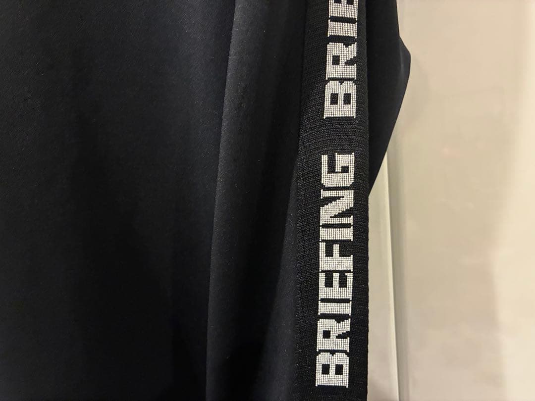メンズウェア BRIEFING SIDE LINE CREWNECK BLACK XL