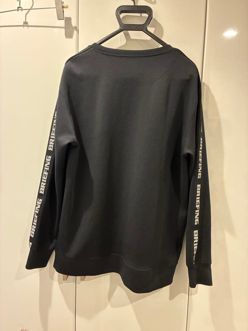 メンズウェア BRIEFING SIDE LINE CREWNECK BLACK XL