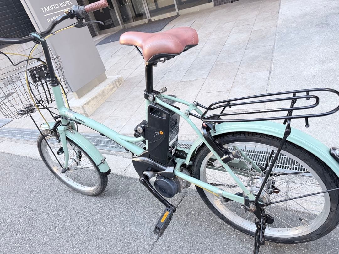 大阪府　Panasonic 電動アシスト自転車 ミントグリーン　20インチ
