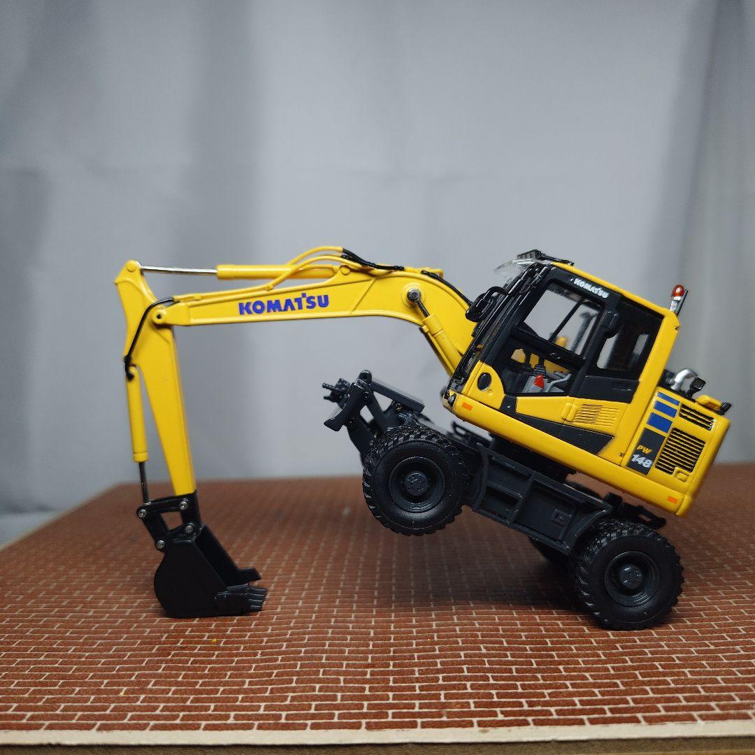 コマツ PW148油圧ショベル(モノブーム)1/50 KOMATSU レトロ仕様