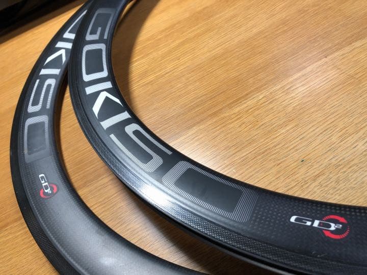 GOKISO GD²ホイール(リムのみ)50mmフルカーボンクリンチャー前後